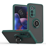 Custodia per telefono Q Shadow 1 serie TPU + PC con supporto ad anello, For Motorola Edge 2022