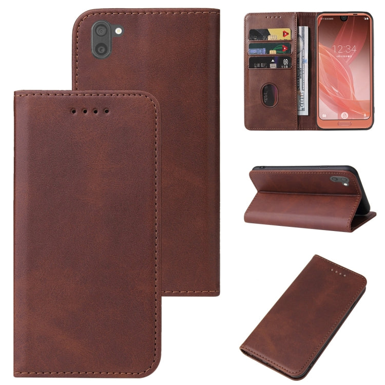 Custodia per telefono in pelle con chiusura magnetica, For Sharp Aquos R2, For Sharp Aquos R7 / P7, For Sharp Aquos S3, For Sharp Aquos Sense 4, For Sharp Aquos Sense 4 Lite, For Sharp Aquos Sense 6, For Sharp Simple Sumaho 6A 201SH                    ...
