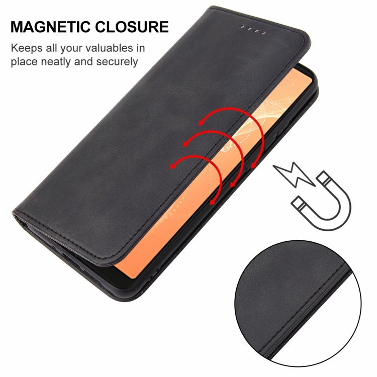 Custodia per telefono in pelle con chiusura magnetica, For Sharp Aquos R2, For Sharp Aquos R7 / P7, For Sharp Aquos S3, For Sharp Aquos Sense 4, For Sharp Aquos Sense 4 Lite, For Sharp Aquos Sense 6, For Sharp Simple Sumaho 6A 201SH                    ...
