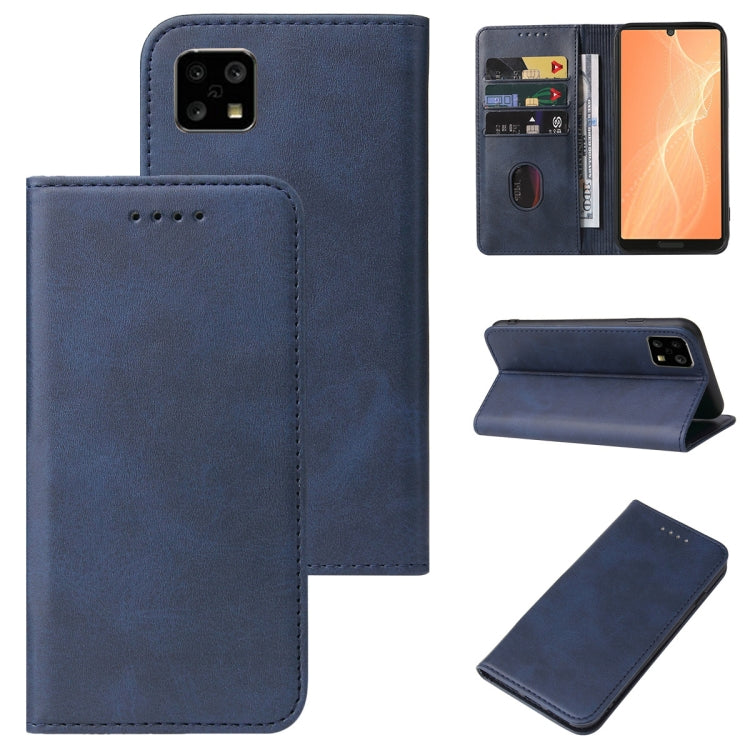 Custodia per telefono in pelle con chiusura magnetica, For Sharp Aquos R2, For Sharp Aquos R7 / P7, For Sharp Aquos S3, For Sharp Aquos Sense 4, For Sharp Aquos Sense 4 Lite, For Sharp Aquos Sense 6, For Sharp Simple Sumaho 6A 201SH                    ...