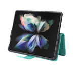 Custodia per telefono in pelle con flip in pelle di agnello con slot per penna, For Samsung Galaxy Z Fold4
