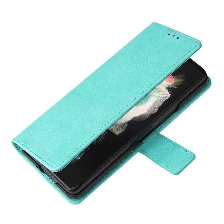 Custodia per telefono in pelle con flip in pelle di agnello con slot per penna, For Samsung Galaxy Z Fold4