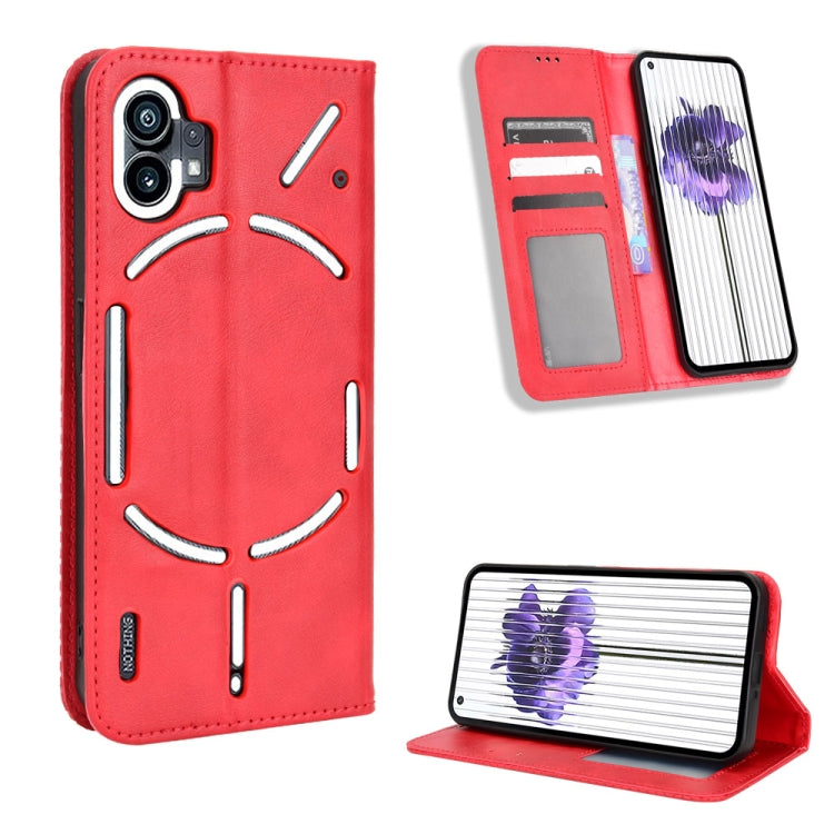 Custodia per telefono in pelle con trama retrò con fibbia magnetica, For Nothing Phone 1, For OPPO A57 5G / 4G, For OPPO A97 5G, For Realme GT2 Explorer Master, For TCL 30 XL, For vivo Y02s