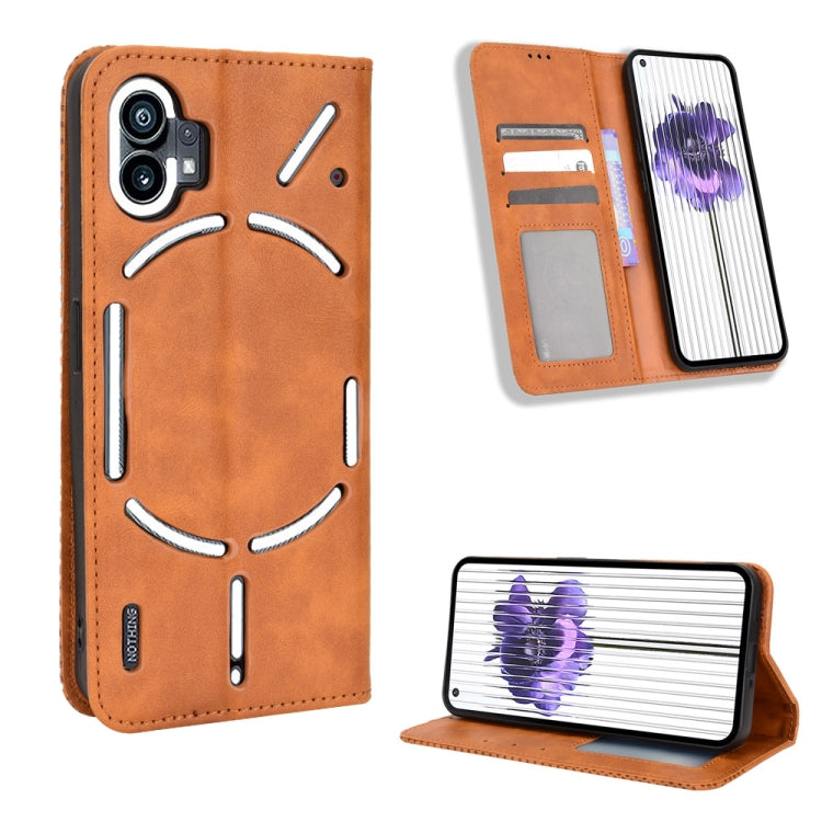 Custodia per telefono in pelle con trama retrò con fibbia magnetica, For Nothing Phone 1, For OPPO A57 5G / 4G, For OPPO A97 5G, For Realme GT2 Explorer Master, For TCL 30 XL, For vivo Y02s