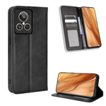Custodia per telefono in pelle con trama retrò con fibbia magnetica, For Nothing Phone 1, For OPPO A57 5G / 4G, For OPPO A97 5G, For Realme GT2 Explorer Master, For TCL 30 XL, For vivo Y02s