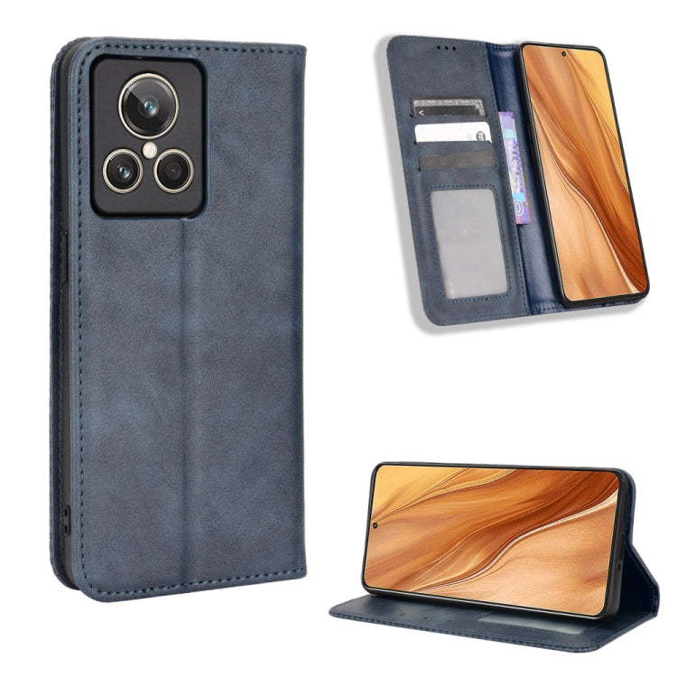 Custodia per telefono in pelle con trama retrò con fibbia magnetica, For Nothing Phone 1, For OPPO A57 5G / 4G, For OPPO A97 5G, For Realme GT2 Explorer Master, For TCL 30 XL, For vivo Y02s