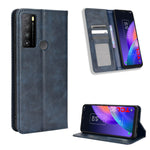 Custodia per telefono in pelle con trama retrò con fibbia magnetica, For Nothing Phone 1, For OPPO A57 5G / 4G, For OPPO A97 5G, For Realme GT2 Explorer Master, For TCL 30 XL, For vivo Y02s