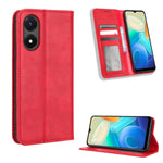 Custodia per telefono in pelle con trama retrò con fibbia magnetica, For Nothing Phone 1, For OPPO A57 5G / 4G, For OPPO A97 5G, For Realme GT2 Explorer Master, For TCL 30 XL, For vivo Y02s