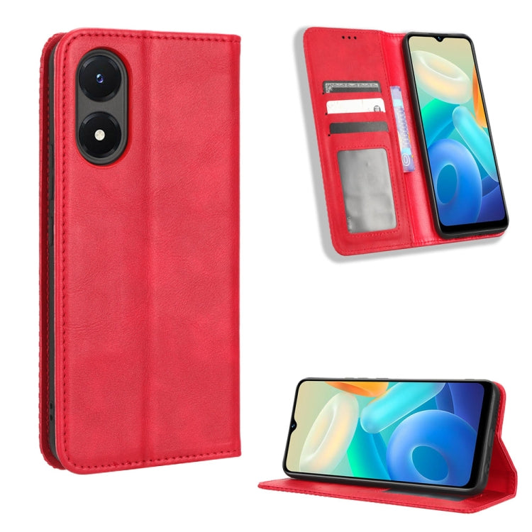Custodia per telefono in pelle con trama retrò con fibbia magnetica, For Nothing Phone 1, For OPPO A57 5G / 4G, For OPPO A97 5G, For Realme GT2 Explorer Master, For TCL 30 XL, For vivo Y02s