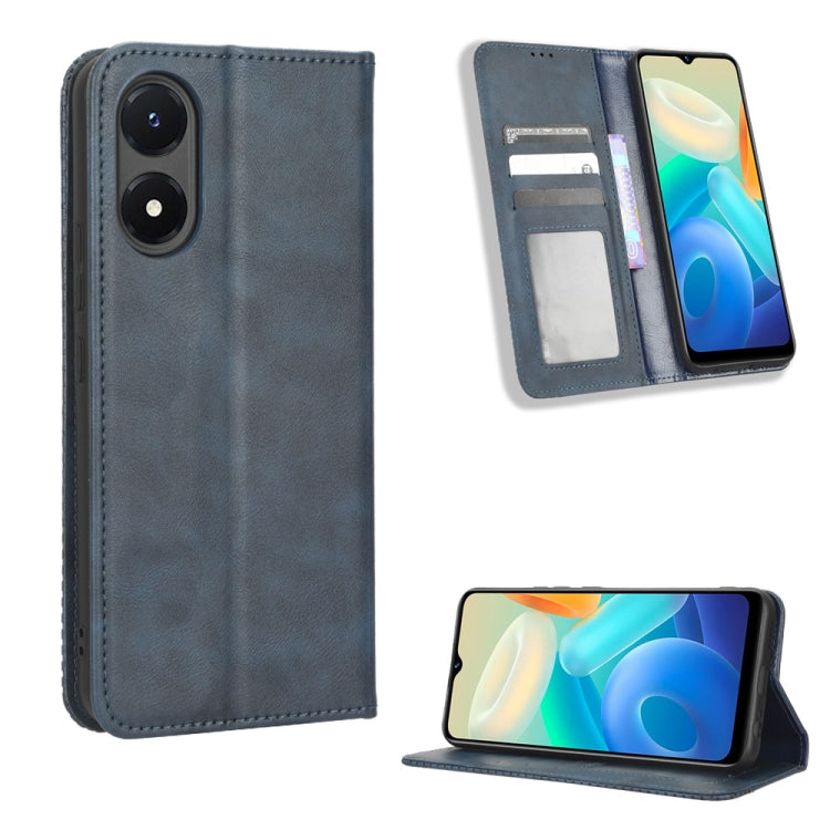 Custodia per telefono in pelle con trama retrò con fibbia magnetica, For Nothing Phone 1, For OPPO A57 5G / 4G, For OPPO A97 5G, For Realme GT2 Explorer Master, For TCL 30 XL, For vivo Y02s