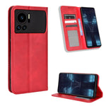 Custodia per telefono in pelle con trama retrò con fibbia magnetica, For vivo Y77 5G, For Infinix Note 12 G96, For Infinix Note 12 VIP, For Infinix Note 12i, For Tecno Camon 19 Pro, For Tecno Camon 19