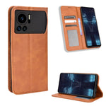 Custodia per telefono in pelle con trama retrò con fibbia magnetica, For vivo Y77 5G, For Infinix Note 12 G96, For Infinix Note 12 VIP, For Infinix Note 12i, For Tecno Camon 19 Pro, For Tecno Camon 19
