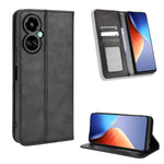 Custodia per telefono in pelle con trama retrò con fibbia magnetica, For vivo Y77 5G, For Infinix Note 12 G96, For Infinix Note 12 VIP, For Infinix Note 12i, For Tecno Camon 19 Pro, For Tecno Camon 19