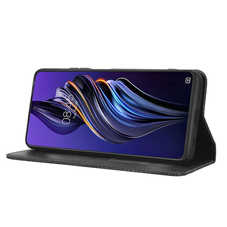 Custodia per telefono in pelle con trama retrò con fibbia magnetica, For Tecno Pova3, For Tecno Spark 9 Pro, For ASUS ROG Phone 6 / 6 Pro, For ASUS Zenfone 9, For Huawei nova Y90, For Cubot X50