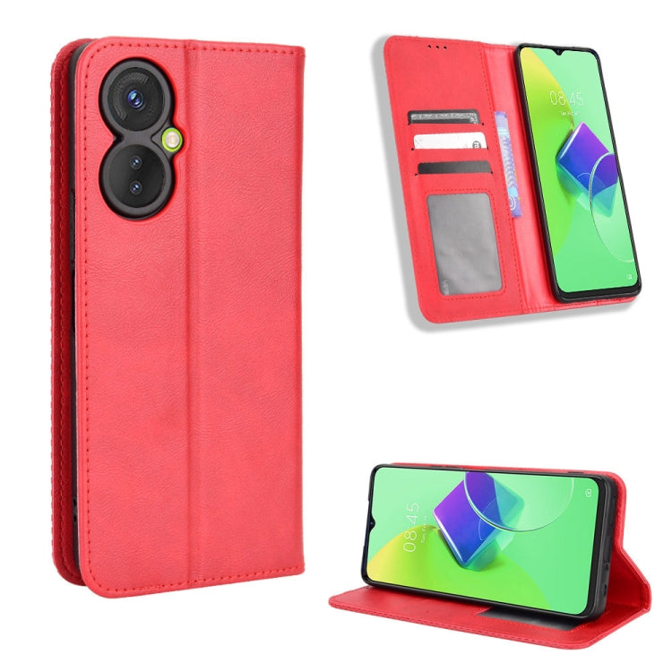 Custodia per telefono in pelle con trama retrò con fibbia magnetica, For Tecno Pova3, For Tecno Spark 9 Pro, For ASUS ROG Phone 6 / 6 Pro, For ASUS Zenfone 9, For Huawei nova Y90, For Cubot X50