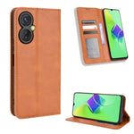 Custodia per telefono in pelle con trama retrò con fibbia magnetica, For Tecno Pova3, For Tecno Spark 9 Pro, For ASUS ROG Phone 6 / 6 Pro, For ASUS Zenfone 9, For Huawei nova Y90, For Cubot X50