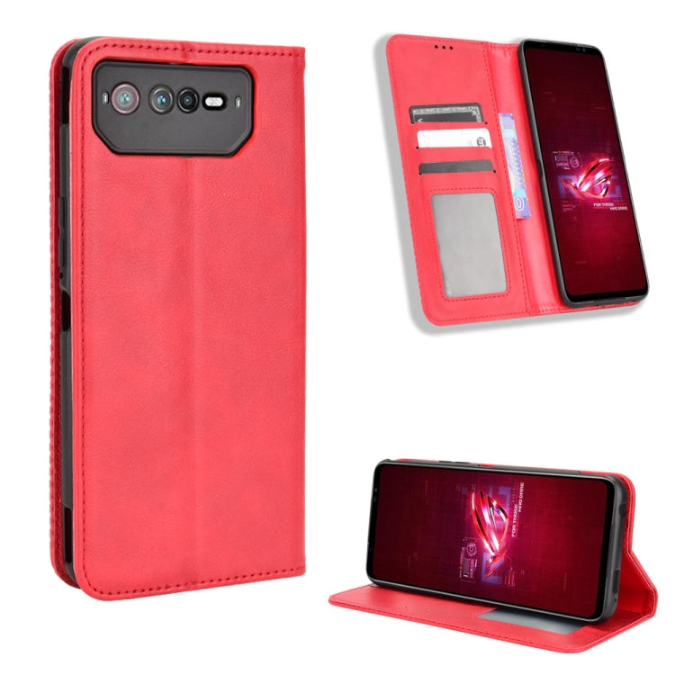 Custodia per telefono in pelle con trama retrò con fibbia magnetica, For Tecno Pova3, For Tecno Spark 9 Pro, For ASUS ROG Phone 6 / 6 Pro, For ASUS Zenfone 9, For Huawei nova Y90, For Cubot X50