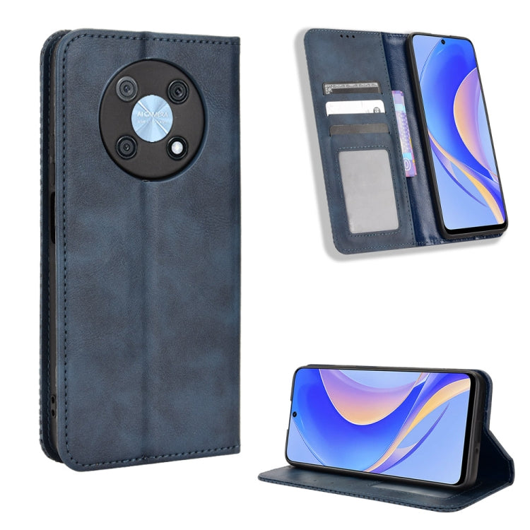 Custodia per telefono in pelle con trama retrò con fibbia magnetica, For Tecno Pova3, For Tecno Spark 9 Pro, For ASUS ROG Phone 6 / 6 Pro, For ASUS Zenfone 9, For Huawei nova Y90, For Cubot X50