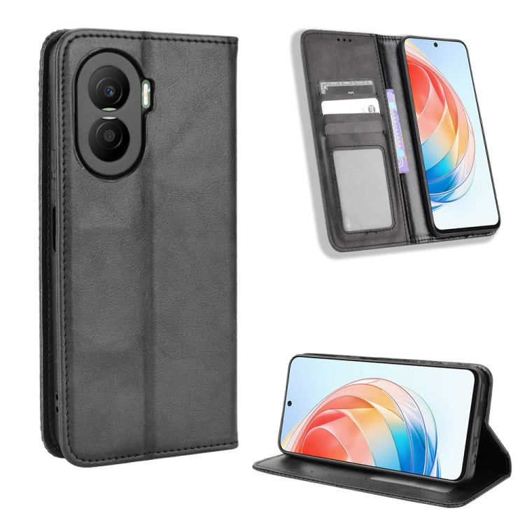Custodia per telefono in pelle con trama retrò con fibbia magnetica, For Honor X40i, For Samsung Galaxy Z Fold4 5G, For HotPepper Serrano3, For OnePlus 10T 5G / Ace Pro 5G, For ZTE Avid 589 Z5158, For ZTE Nubia Red Magic 7S Pro