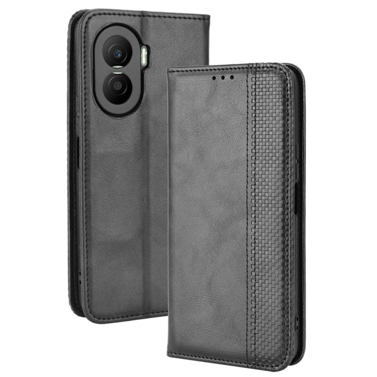 Custodia per telefono in pelle con trama retrò con fibbia magnetica, For Honor X40i, For Samsung Galaxy Z Fold4 5G, For HotPepper Serrano3, For OnePlus 10T 5G / Ace Pro 5G, For ZTE Avid 589 Z5158, For ZTE Nubia Red Magic 7S Pro