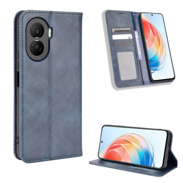Custodia per telefono in pelle con trama retrò con fibbia magnetica, For Honor X40i, For Samsung Galaxy Z Fold4 5G, For HotPepper Serrano3, For OnePlus 10T 5G / Ace Pro 5G, For ZTE Avid 589 Z5158, For ZTE Nubia Red Magic 7S Pro