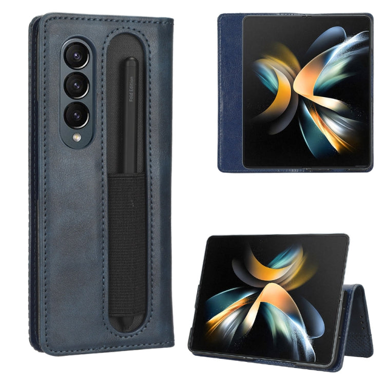 Custodia per telefono in pelle con trama retrò con fibbia magnetica, For Honor X40i, For Samsung Galaxy Z Fold4 5G, For HotPepper Serrano3, For OnePlus 10T 5G / Ace Pro 5G, For ZTE Avid 589 Z5158, For ZTE Nubia Red Magic 7S Pro