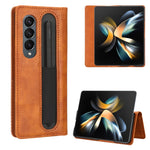 Custodia per telefono in pelle con trama retrò con fibbia magnetica, For Honor X40i, For Samsung Galaxy Z Fold4 5G, For HotPepper Serrano3, For OnePlus 10T 5G / Ace Pro 5G, For ZTE Avid 589 Z5158, For ZTE Nubia Red Magic 7S Pro