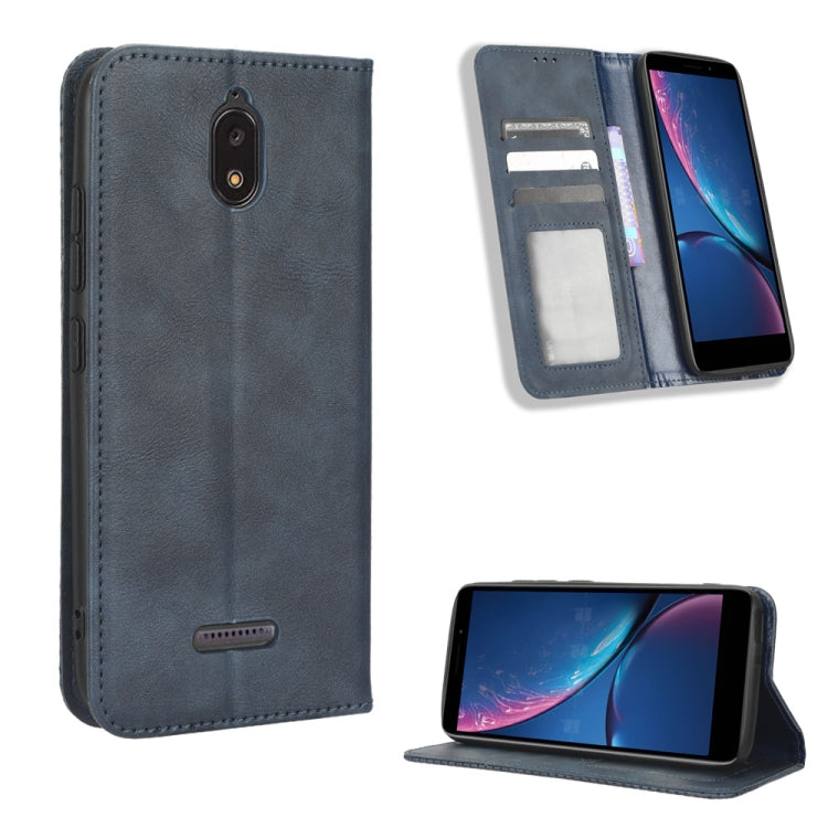 Custodia per telefono in pelle con trama retrò con fibbia magnetica, For Honor X40i, For Samsung Galaxy Z Fold4 5G, For HotPepper Serrano3, For OnePlus 10T 5G / Ace Pro 5G, For ZTE Avid 589 Z5158, For ZTE Nubia Red Magic 7S Pro