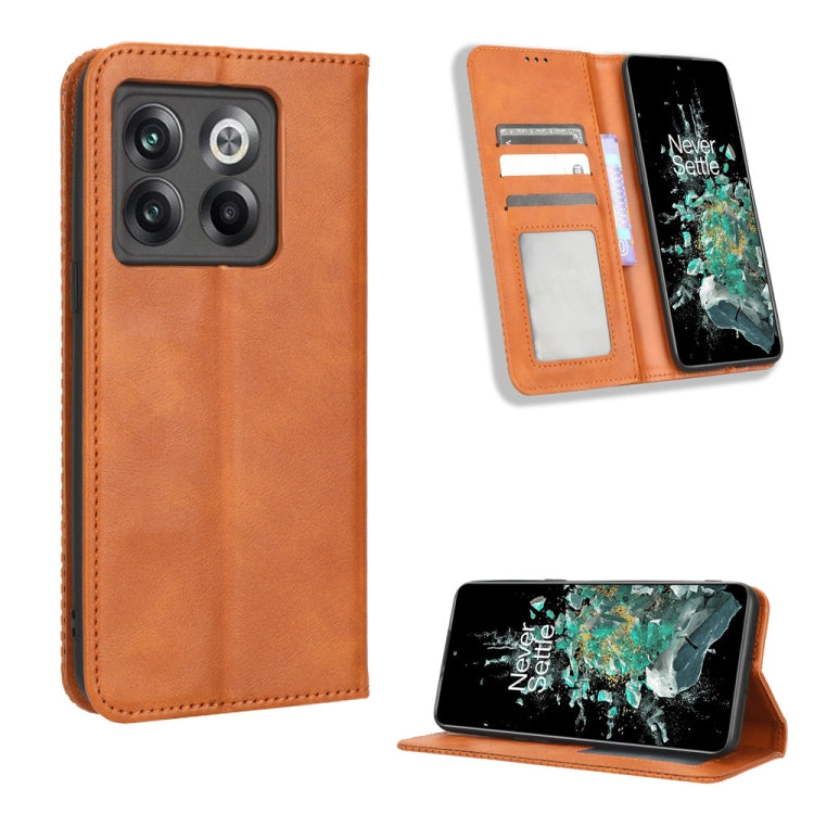 Custodia per telefono in pelle con trama retrò con fibbia magnetica, For Honor X40i, For Samsung Galaxy Z Fold4 5G, For HotPepper Serrano3, For OnePlus 10T 5G / Ace Pro 5G, For ZTE Avid 589 Z5158, For ZTE Nubia Red Magic 7S Pro