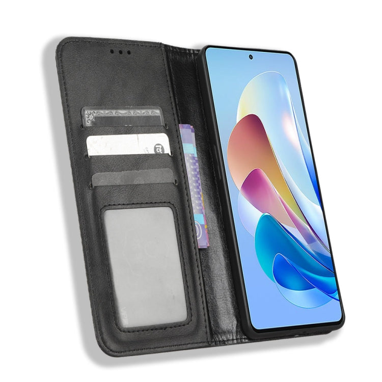 Custodia per telefono in pelle con trama retrò con fibbia magnetica, For ZTE Nubia Z40S Pro, For ZTE Axon 40 Pro