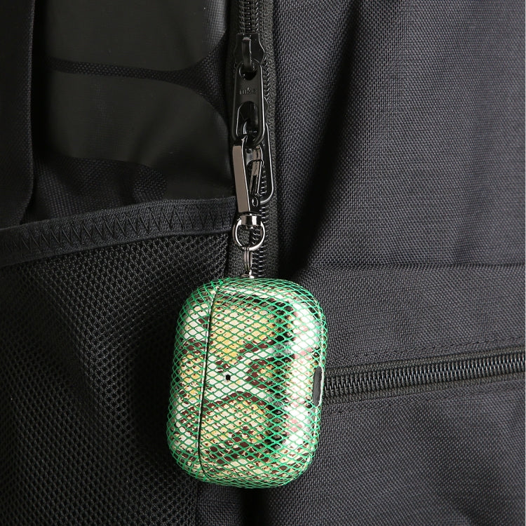 Custodia per cuffie J01 Mesh Snakeskin, For AirPods Pro, For AirPods 3