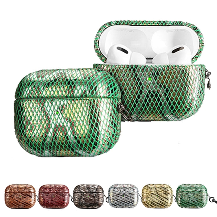 Custodia per cuffie J01 Mesh Snakeskin, For AirPods Pro, For AirPods 3