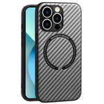 Custodia per telefono con texture in fibra di carbonio magnetica MagSafe, For iPhone 14, For iPhone 14 Plus, For iPhone 14 Pro, For iPhone 14 Pro Max, For iPhone 13