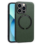 Custodia per telefono con texture in fibra di carbonio magnetica MagSafe, For iPhone 13 Pro, For iPhone 13 Pro Max, For iPhone 12, For iPhone 12 Pro, For iPhone 12 Pro Max