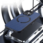 Custodia per telefono con texture in fibra di carbonio magnetica MagSafe, For iPhone 11 Pro, For iPhone 11 Pro Max, For iPhone 11