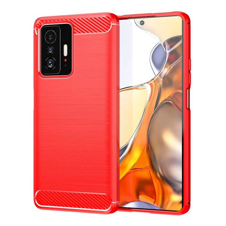 Custodia in TPU con texture spazzolata in fibra di carbonio, For Xiaomi 11T, For Xiaomi 11T Pro, For OPPO A57e, For OPPO A57S