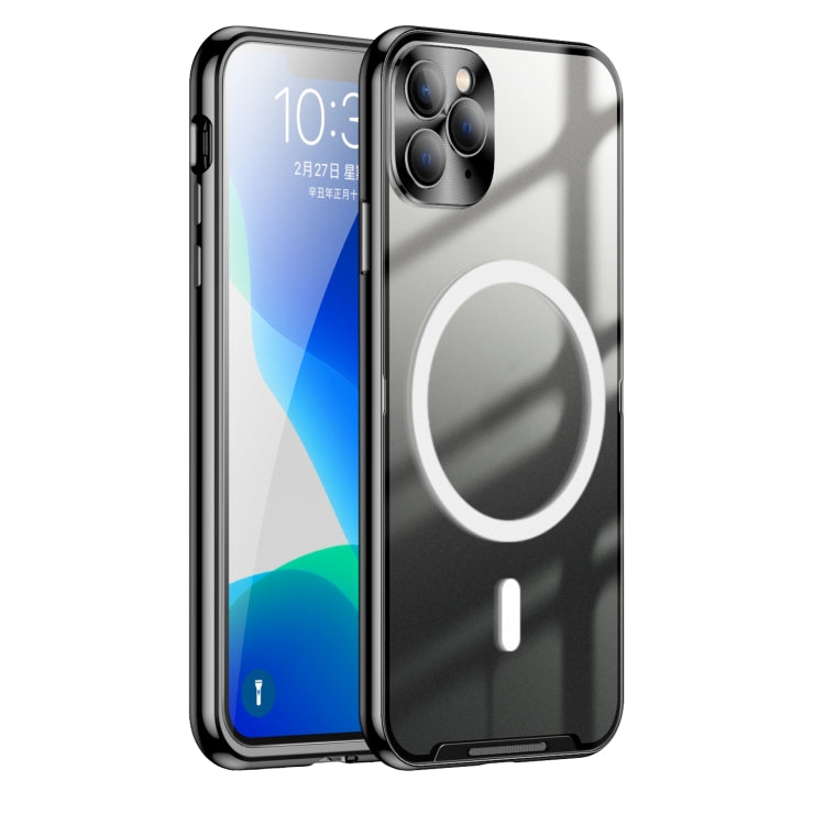 Custodia per telefono in metallo satinato con chiusura magnetica, For iPhone 11 Pro, For iPhone 12, For iPhone 12 Pro, For iPhone 12 Pro Max, For iPhone 13, For iPhone 13 Pro