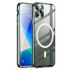 Custodia per telefono in metallo satinato con chiusura magnetica, For iPhone 11 Pro, For iPhone 12, For iPhone 12 Pro, For iPhone 12 Pro Max, For iPhone 13, For iPhone 13 Pro