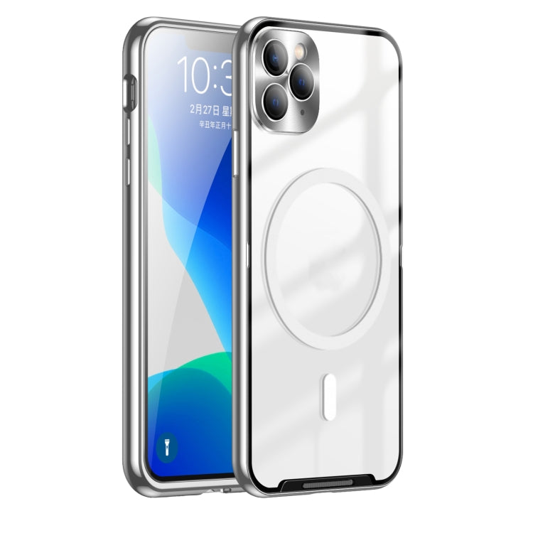 Custodia per telefono in metallo satinato con chiusura magnetica, For iPhone 11 Pro, For iPhone 12, For iPhone 12 Pro, For iPhone 12 Pro Max, For iPhone 13, For iPhone 13 Pro