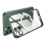 Custodia per telefono in metallo satinato con chiusura magnetica, For iPhone 11 Pro, For iPhone 12, For iPhone 12 Pro, For iPhone 12 Pro Max, For iPhone 13, For iPhone 13 Pro