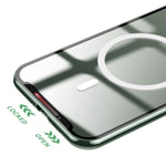 Custodia per telefono in metallo satinato con chiusura magnetica, For iPhone 11 Pro, For iPhone 12, For iPhone 12 Pro, For iPhone 12 Pro Max, For iPhone 13, For iPhone 13 Pro