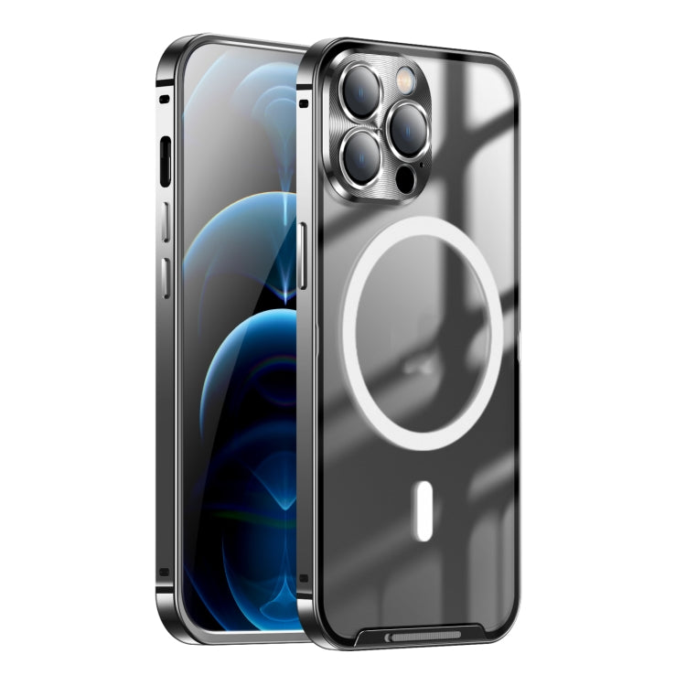 Custodia per telefono in metallo satinato con chiusura magnetica, For iPhone 11 Pro, For iPhone 12, For iPhone 12 Pro, For iPhone 12 Pro Max, For iPhone 13, For iPhone 13 Pro