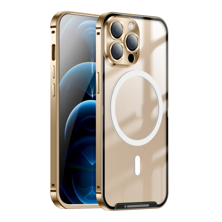 Custodia per telefono in metallo satinato con chiusura magnetica, For iPhone 11 Pro, For iPhone 12, For iPhone 12 Pro, For iPhone 12 Pro Max, For iPhone 13, For iPhone 13 Pro