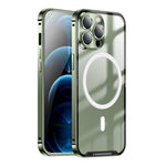 Custodia per telefono in metallo satinato con chiusura magnetica, For iPhone 11 Pro, For iPhone 12, For iPhone 12 Pro, For iPhone 12 Pro Max, For iPhone 13, For iPhone 13 Pro