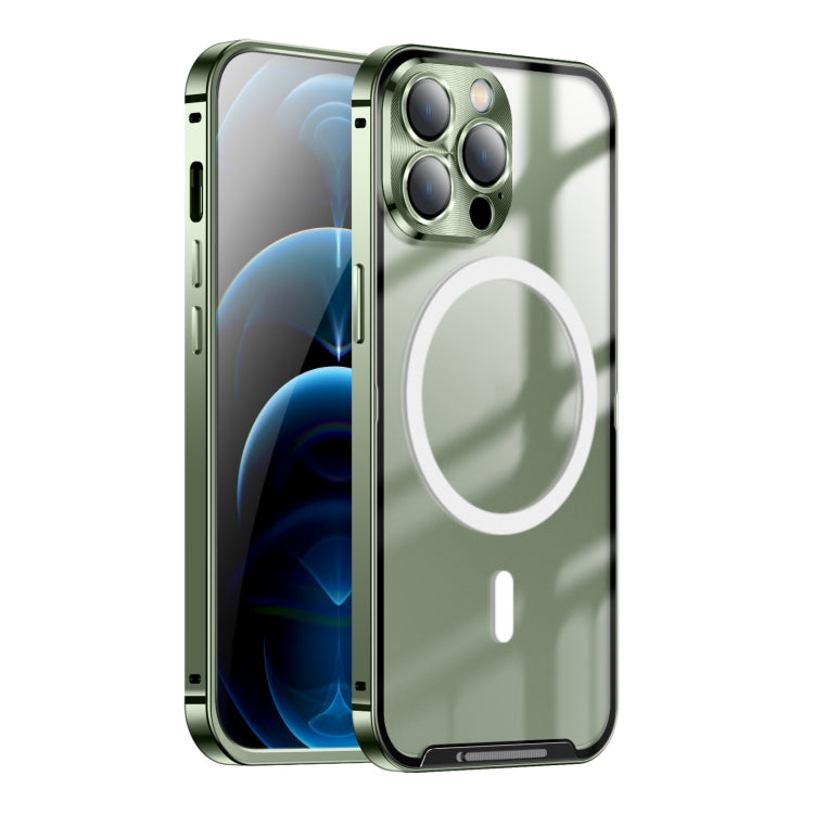 Custodia per telefono in metallo satinato con chiusura magnetica, For iPhone 11 Pro, For iPhone 12, For iPhone 12 Pro, For iPhone 12 Pro Max, For iPhone 13, For iPhone 13 Pro