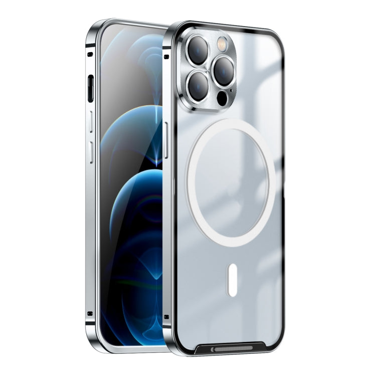 Custodia per telefono in metallo satinato con chiusura magnetica, For iPhone 11 Pro, For iPhone 12, For iPhone 12 Pro, For iPhone 12 Pro Max, For iPhone 13, For iPhone 13 Pro