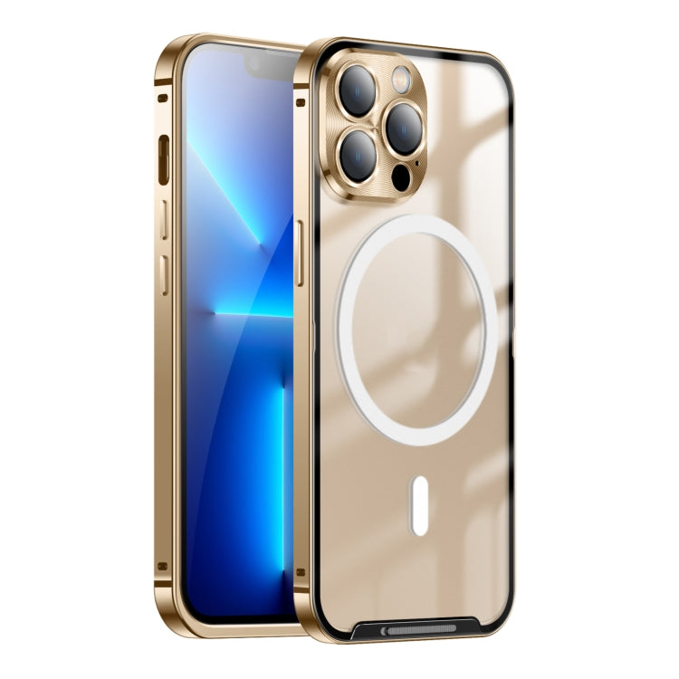 Custodia per telefono in metallo satinato con chiusura magnetica, For iPhone 11 Pro, For iPhone 12, For iPhone 12 Pro, For iPhone 12 Pro Max, For iPhone 13, For iPhone 13 Pro