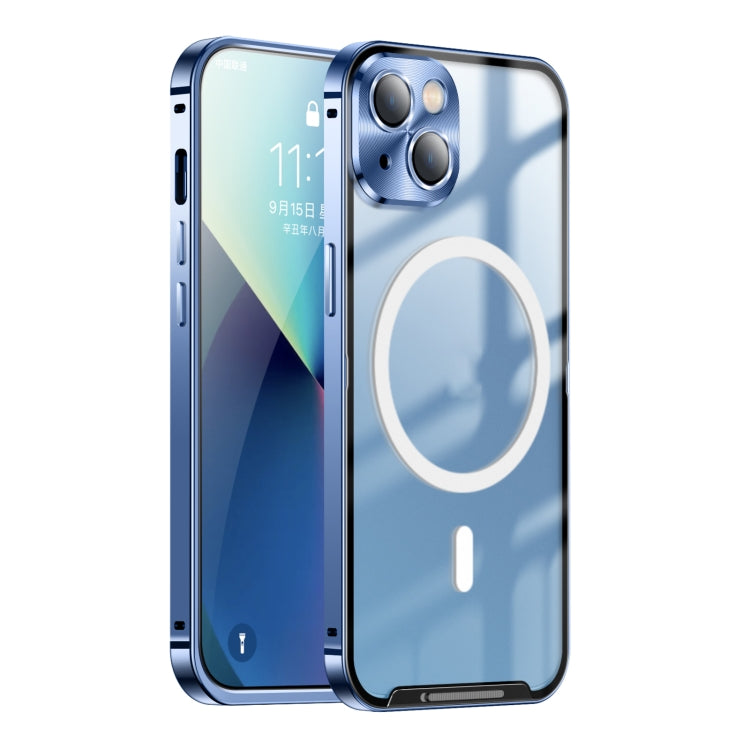 Custodia per telefono in metallo satinato con chiusura magnetica, For iPhone 13 Pro Max, For iPhone 14, For iPhone 14 Plus, For iPhone 14 Pro, For iPhone 14 Pro Max