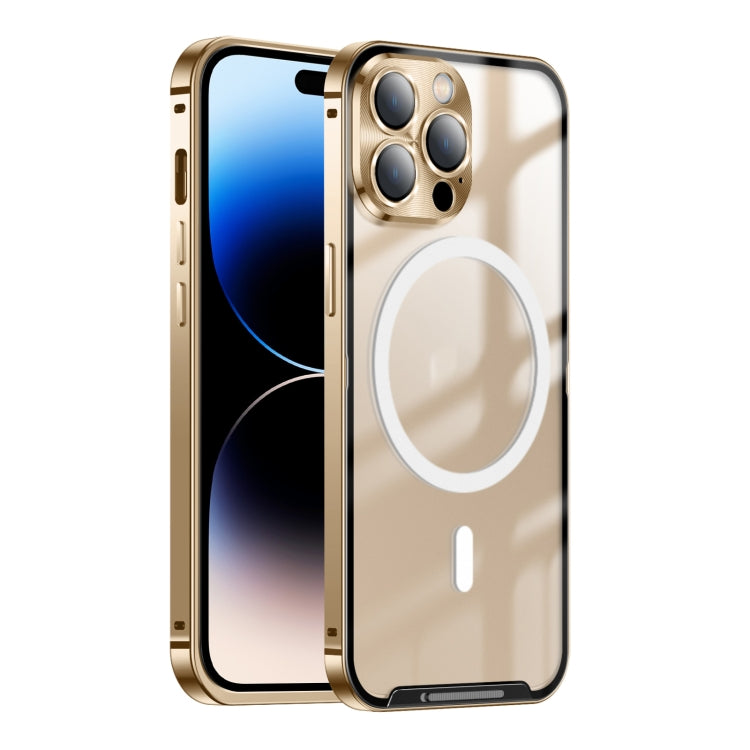 Custodia metallo satinato con chiusura magnetica per iPhone