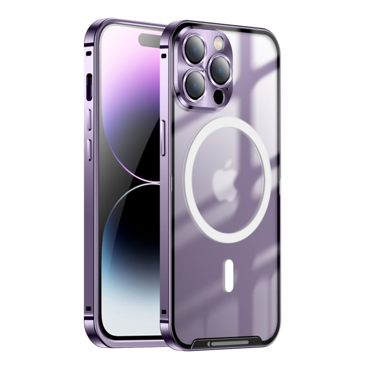Custodia metallo satinato con chiusura magnetica per iPhone